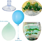 Suction Cups Hooks Clear PVC Plastic Suction Holder Suction Pads Removable Reusable for Kitchen Bathroom Wall Window Glass Door Tiles Organization Christmas Decoration Aquarium fish tank (6 PCS)