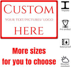 Custom Sign,Aluminum Weatherproof Metal Sign Multiple Sizes, Reflective doorplates, guide signs，Customize for Office, Business, Workplace, office, Home, Delivery Signs(10 * 7Inch)