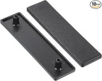 uxcell 10Pcs Extruded End Cap Nylon, 20x80mm T-Slot Aluminum Profile 2080 European Standard End Cap Extrusion Plug for Trolley, Fish Tank Rack, Storage Rack, Black