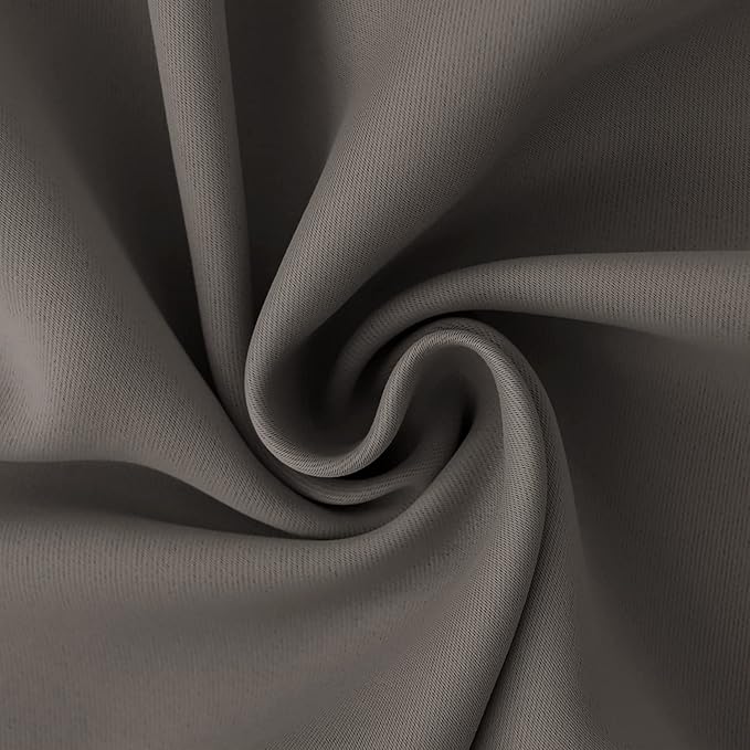 BGment Grey Sliding Door Curtain 84 Inches Long, Extra Wide Thermal Blackout Curtains for Glass Door Room Darkening Room Divider Privacy Window Curtain Drape with Grommet, 1 Panel, 100 Wide