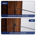 20 Pack 30 Degree Angle Protective Sleeves, Black Cable Railing Corner Protector Sleeve Beveled for 1/8" Wire Rope, T316 Marine Grade Cable Railing Kit with Two Drill Bit for Wood Posts HF039B