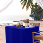 HolidayIdeas 2 Pack Square Fitted Table Covers - 34 x 34 Inch -Card Table Clothes Washable Tablecloth Protectors for Parties, Holiday Dinner, Trade Show, Vendor Stand, Royal Blue
