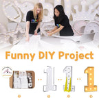 imprsv 3FT Marquee Numbers, Light Up Numbers for 15th 50th Birthday Decorations Anniversary Party Decor, Number 5 Light Up Number, Pre-Cut Foam Board Kit