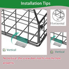 4 Pack XXL Stackable Wire Storage Basket, Extra Large Capacity Pantry Organizer and Storage, Muti-Purpose for Fruit Vegetable Basket & Toy Bin & Snack Organizer