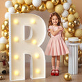 imprsv Marquee Light Up Letters, 3FT Mosaic Letters with Light for Baby Shower Graduation Party Decor, Large R for Engagement Wedding Party Decorations (Need to Assemble)
