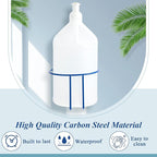 Hicarer 2 Pcs One Gallon Jug Storage Rack Wall Mounted Heavy Duty Steel Wall Rack for 1 Gallon Bottle Round Water Jug Holder with Hardware Hand Sanitizer 6-3/4" W x 5" H x 6-1/2" D (Blue)