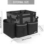 Compact Wearable Cleaning Caddy, Small Cleaning Caddy Supplies Organizer with Handle & Shoulder Straps for Housekeepers, Under Sink & Car Cleaning Tool Organizers Bag (DarkGrey)