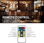 LED Spotlight, Battery Powered Picture Lights, Uplighting Indoor, Puck Lights with Remote, Stick Spot Light for Wall Display Dartboard Painting Artwork Accent-Silver