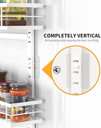 Moforoco White 6-Tier Over Door Pantry Organizer, Pantry Organization Storage, Door Metal Hanging Spice Rack Basket Shelves, Home Kitchen Apartment Essentials, Laundry Room Bathroom Organization