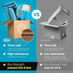 IDL Packaging - B-1684-25 Small Corrugated Shipping Boxes 16"L x 8”W x 4"H (Pack of 25) - Excellent Choice of Strong Packing Boxes for USPS, UPS, FedEx Shipping
