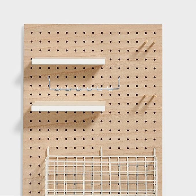 2pcs Heavy Duty Multi-Prong Pegboard Tool Holder Hooks Set Wall Mount Organizer for Garage Home Office Storage and Workspace Neatness
