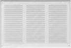 Repa Market 12x8 Inch Air Vent Cover/White Galvanized Steel Louvered Grill Cover with Mesh Screen/Wall or Ceiling Vent/Durable Flush Mount HVAC Register for Indoor and Outdoor Ventilation