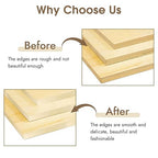 BEVTEE Birch Edge Banding 3/4 Inch x 50 ft Wood Veneer Roll Pre-glued, Flexible, Birch Iron-on Veneer Edge Band for Plywood & Furniture Edging, Natural Wood Color for DIY & Professional Projects