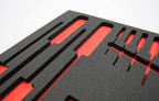 5S Tool Box Shadow Foam Organizers (2 Color) Custom Size (27" x 36", Black Top/Red Bottom)