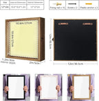 TJ.MOREE Shadow Box Display Case 12 x 12 Flowers Shadow Box Frame with Glass Window Picture Frame Wedding Bouquet Memorabilia Medals Photos Memory Box for Keepsakes - Carbonized