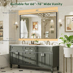 60X36 Black Bathroom Mirror for Over Sink, Metal Framed Vanity Mirror Wall Mounted, Rectangle Mirror for Bedroom Living Room Restroom Entryway, Anti-Rust, HD Tempered Glass