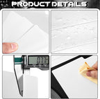 Facmogu 20PCS Vinyl Record Dividers, Upgrade Thicker 12" Plastic Vinyl Record Divider, Reusable DIY Blank Album Vinyl Separators for LP DVD Record Organization, Writable 33 RPM Record Dividers - White