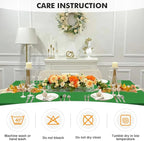 SEPARO 2 Pack 6 Ft Forest Green Table Cover Fitted Rectangular Tablecloth Stretchable Fabric Table Cloth 6 ft Wrinkle-Free for Party Tradeshows Banquet Weddings Cocktail