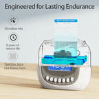 Time Clocks for Employees Small Business, Auto-Align Time Clock, 6 Punches per Day Time Machine, Clock in Machine for Employees with 50 Time Cards and 1 Ink Ribbon