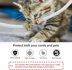 Secbolt Cord Protectors from Pets No Chew, 10ft - 1/2 inch Ultra Durable Cord Covers for Pets, Bite-Resistant Cable and Wire Protector for Cats, Dogs, Rabbits - White