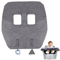 Baby Shopping Cart Cover, Polyester Foldable High Chair Cover, Infant Grocery Cart Cushion Liner with Storage Pouch for Infant, Toddler