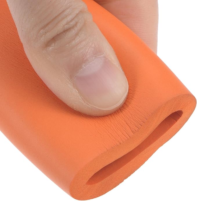 uxcell Foam Tubing for Handle Grip Support, 18mm ID 30mm OD 1m Length Orange