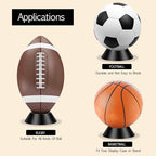 6 pcs Ball Display Stand – Durable Memorabilia Sports Ball Stand Holder for Basketball, pedestal, Soccer, Football, Volleyball Storage Rack