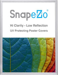 SnapeZo Poster Frame 24x30, Silver, 1.25 Inch Aluminum Profile, Front-Loading Snap Frame, Wall Mounting, Professional Series