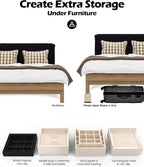 Furniture Risers, Tclouda Bed/Sofa/Desk/Table/Chair Leg/Fridge Lifts to 1.5, 3 and 4 in, Square Adjustable Risers Blocks for Extenders, Heavy Duty Supports Up to 1300 Lbs, 4 in-Apricot-Square