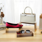 Purse Display Stands - 3 Stainless Steel Perfume Display Stands Metal Shoe Display Riser Stand for Home Boutique Retail Store Showcase, Mirror