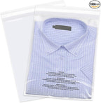 iMailer - 13" x 15"(1000 Counts) - Poly Bags with Suffocation Warning Self Seal 1.6 Mil for Clothing, Shirts, Packaging - Permanent Adhesive