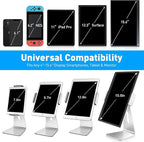 AboveTEK Elegant Tablet Stand, Aluminum iPad Stand Holder, Desktop Kiosk POS Stands for 7-15.6 inch iPad/Portable Monitor, Tablet Mount for Showcase Office Reception Countertop