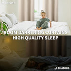 BGment Blackout Curtains - Grommet Thermal Insulated Room Darkening Bedroom and Living Room Curtains, Set of 2 Panels (70 x 84 Inch, Champagne)