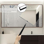 12-51’’ Telescopic Window Squeegee for Home, 2 in 1 Window Cleaning Squeegee Kit, Shower Squeegee for Glass Doors, Outdoor extendable Window Cleaner Tool for Floor Tile Wall Car Windshield