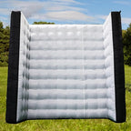 Inflatable Photo Booth Wall Background Curved Wall Background Party with Led Lights,Use in Advertising, Bars, Events, Trade Shows