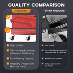 INTERGREAT Tool Chest Cabinet,8-Drawer Rolling Tool Chest with Detachable Top Tool Box, Tool Chests with Universal Lockable Wheels, Metal Tool Cart for Garage, Workshop, Barbershop(Red)