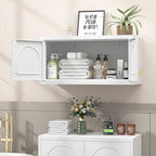 Wall Upper Storage Cabinet,Metal Bathroom Wall Mounted Cabinet,15 Inch Storage Cabinet for Basement,Livingroom Home Office