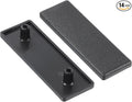 uxcell 14Pcs Extruded End Cap Nylon, 60x20mm T-Slot Aluminum Profile 2060 European Standard End Cap Extrusion Plug for Trolley, Fish Tank Rack, Storage Rack, Black