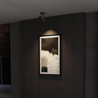 Aisilan 4 Pack Black LED Zoomable Ceiling Spotlight 12W Dimmable Adjustable Beam Angle 10-55° Swivelable Angle CRI 97 Matt Aluminum Directional Accent Lamp for Corridor Mural Living Room, Warm White
