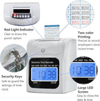 TooCust Time Clock Bundle with 200 Time Cards, 4 Ink Ribbons, 2 Ten-Slot Time Card Racks, & 2 Security Keys, Auto-Align Employee Time Clocks for Small Business