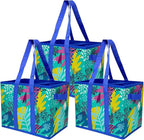 DURASACK Grocery Tote 3-Pack All-Purpose Collapsible Totes with Handles Kitchen Reusable Grocery Bags