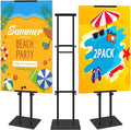 Poster Stand Heavy Duty - Adjustable Poster Board Stand Double-Sided Poster Stands for Display Foam Board Sign Stand Holder, Pedestal Sign Holder Floor Stand Height Up to 80 Inch, 2 Pack