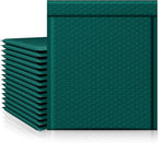 Fuxury Forest Green Bubble Mailer #2 Padded Envelopes Self-Seal Adhesive 8.5 x 12 bubble mailers Water Resistant Bubble Envelope for Mailing,Packaging,Small Business 25 Pack