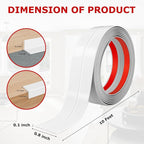 Flexible Wall Corner Protector Moulding Trim Peel and Stick Wall Corner Guards Edge Protector Self Adhesive Molding Trim Strip for Edge Ceiling (White, 0.8 in x 10 Ft)