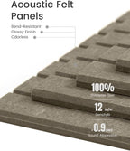 Large Felt Bulletin Board 36"x24" Cork Board Alternative - 6 Pack with 40 Safe Removable Adhesive Tabs, Cork Boards for Walls Cork Board for Home Office Classroom Pin Board-Earth Brown
