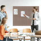 Large Felt Bulletin Board 23x47 Inch, 8pcs Peel and Stick Felt Wall Tiles Modern Push Pin Board for Wall Organization