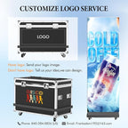Indoor LED Digital Signage Display with P1.86, LED Poster Screen Frameless Splicing, Advertising Display USB Plug-and-Play & Remote Control for Giant Commercial Events & Rentals (Black, 2-Panels)