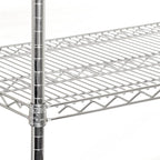 Seville Classics UltraDurable Heavy Duty NSF Solid Steel Wire Rack Storage Unit Organizer for Garage, Warehouse, Office, Restaurant, Classroom, Kitchen, 5-Tier Shelving, 60" W x 18" D
