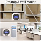 Time Clocks for Employees Small Business, Auto-Align Time Clock, 6 Punches per Day Time Machine, Clock in Machine for Employees with 50 Time Cards and 1 Ink Ribbon