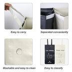 Recycling Bin, Separate Large Recycle Bins for Kitchen - Indoor Home Trash Bin, Recyclable Waste Trash Sorting Organizer, Durable, Washable, Affordable Recycle Bags, 2 Pack